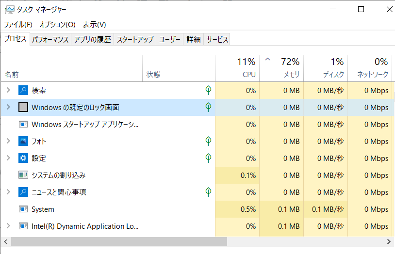 タスクマネージャー