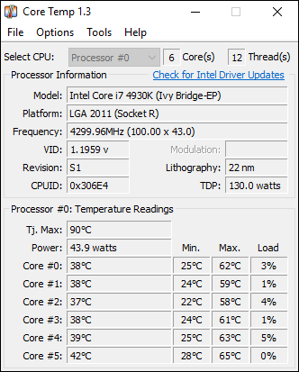 CPU温度計測coretempmain