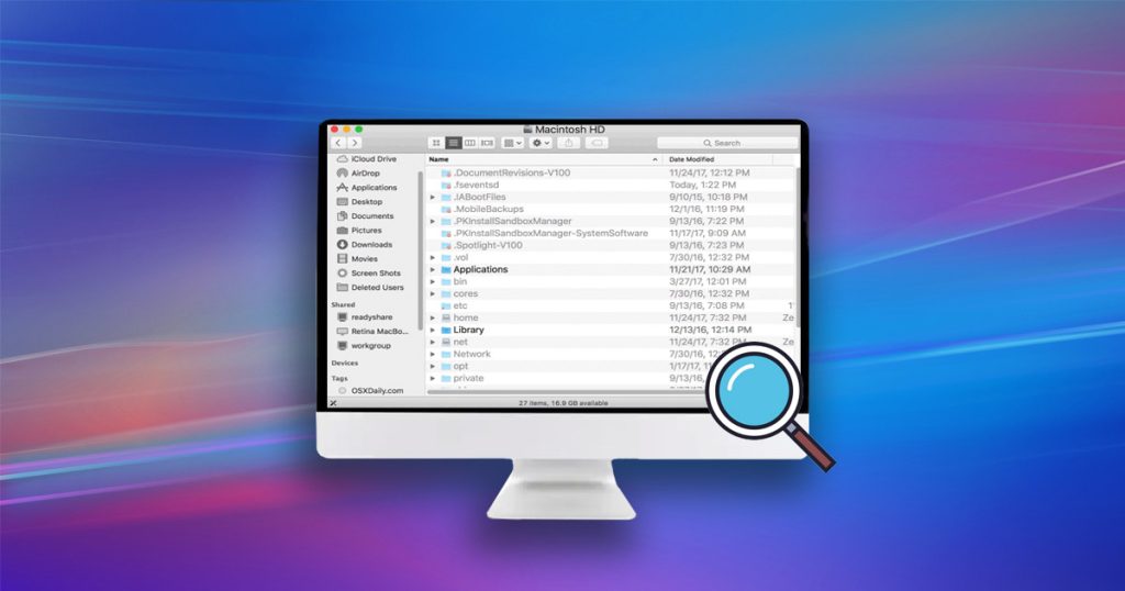 Macで隠しファイルを表示する方法