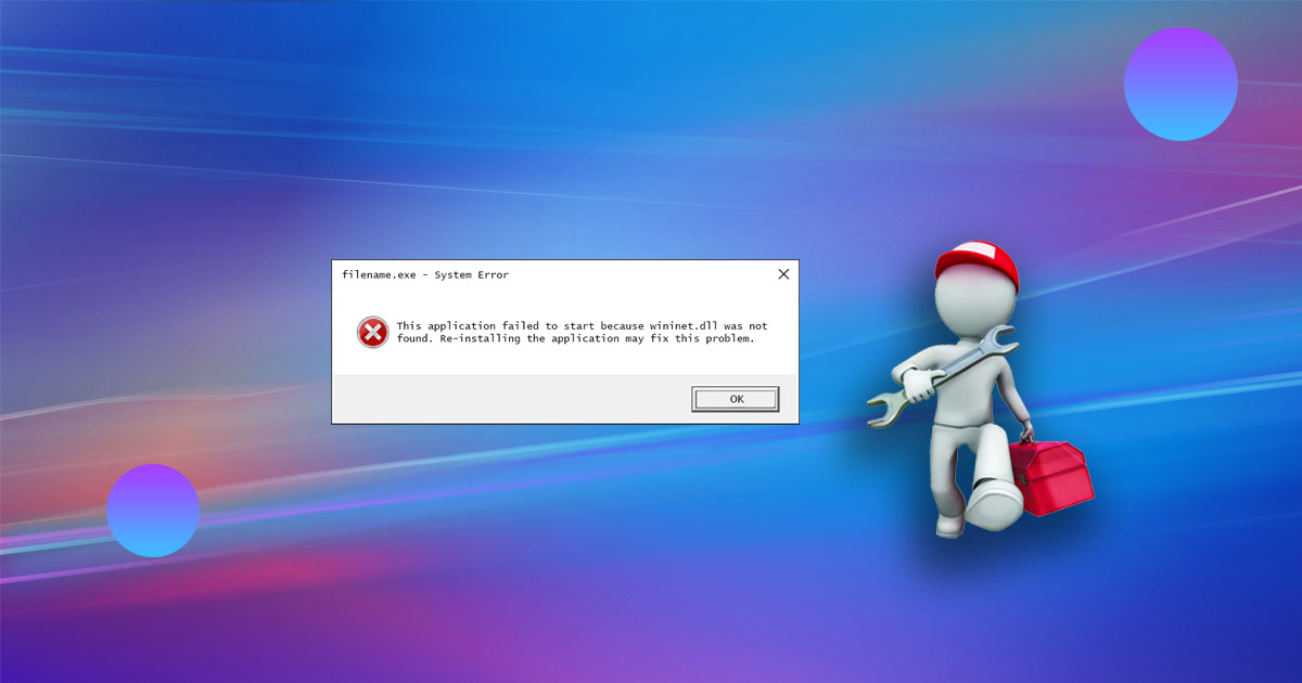 wininet.dllが見つからないためを修正する方法 • 貓噗知惠袋