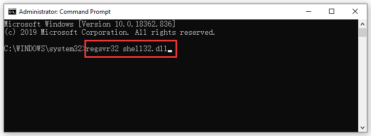 register shell32.dll