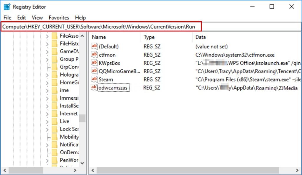 ログインエディタで起動パスを探してください