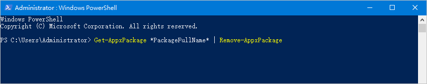 PowerShell - 組み込みアプリケーションを削除する
